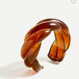 NWT J. Crew Large Carved Resin Cuff Bracelet S/M